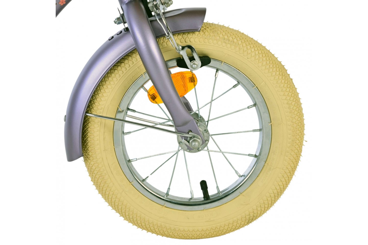 Volare Blossom Kinderfahrrad - Mädchen - 12 Zoll Lila | Zwei Handbremsen