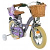 Volare Blossom Kinderfahrrad - Mädchen - 12 Zoll Lila | Zwei Handbremsen