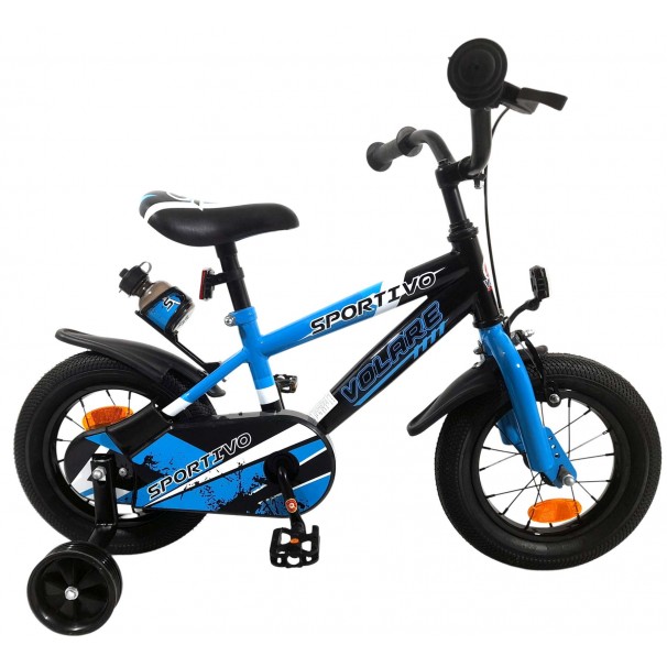 Volare Sportivo Kinderfahrrad Jungen 12 Zoll Blau Schwarz