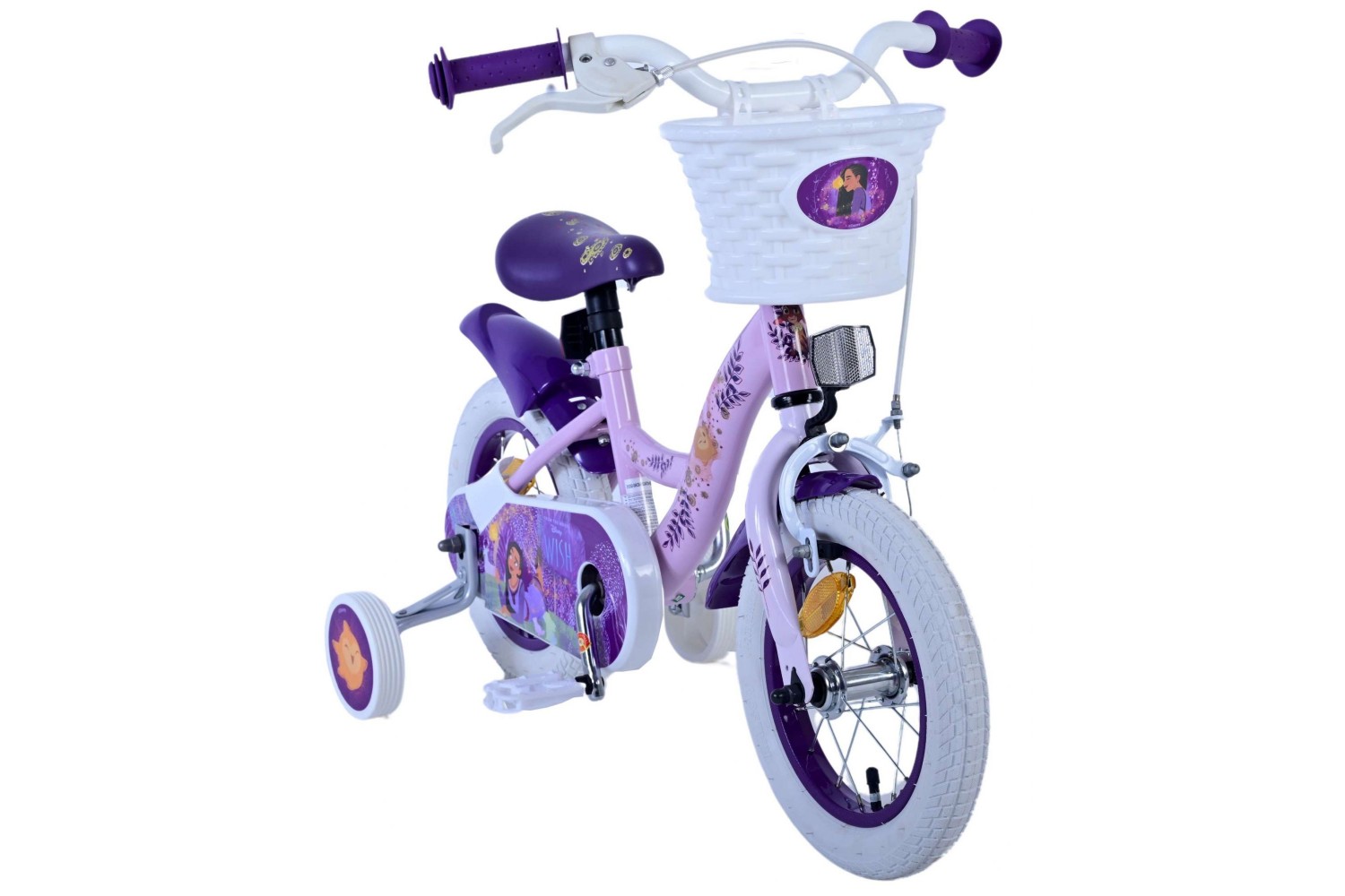 Disney Wish Kinderfahrrad Mädchen 12 Zoll Lila