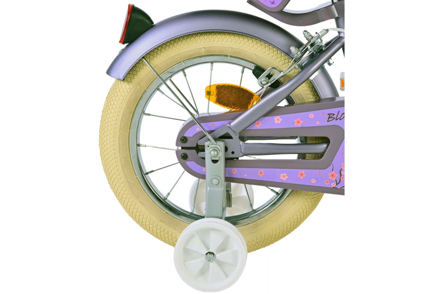 Volare Blossom Kinderfahrrad Mädchen 14 Zoll Weiß | 2 Handbremsen Volare Blossom Kinderfahrrad Mädchen 14 Zoll Weiß | 2 Handbremsen
