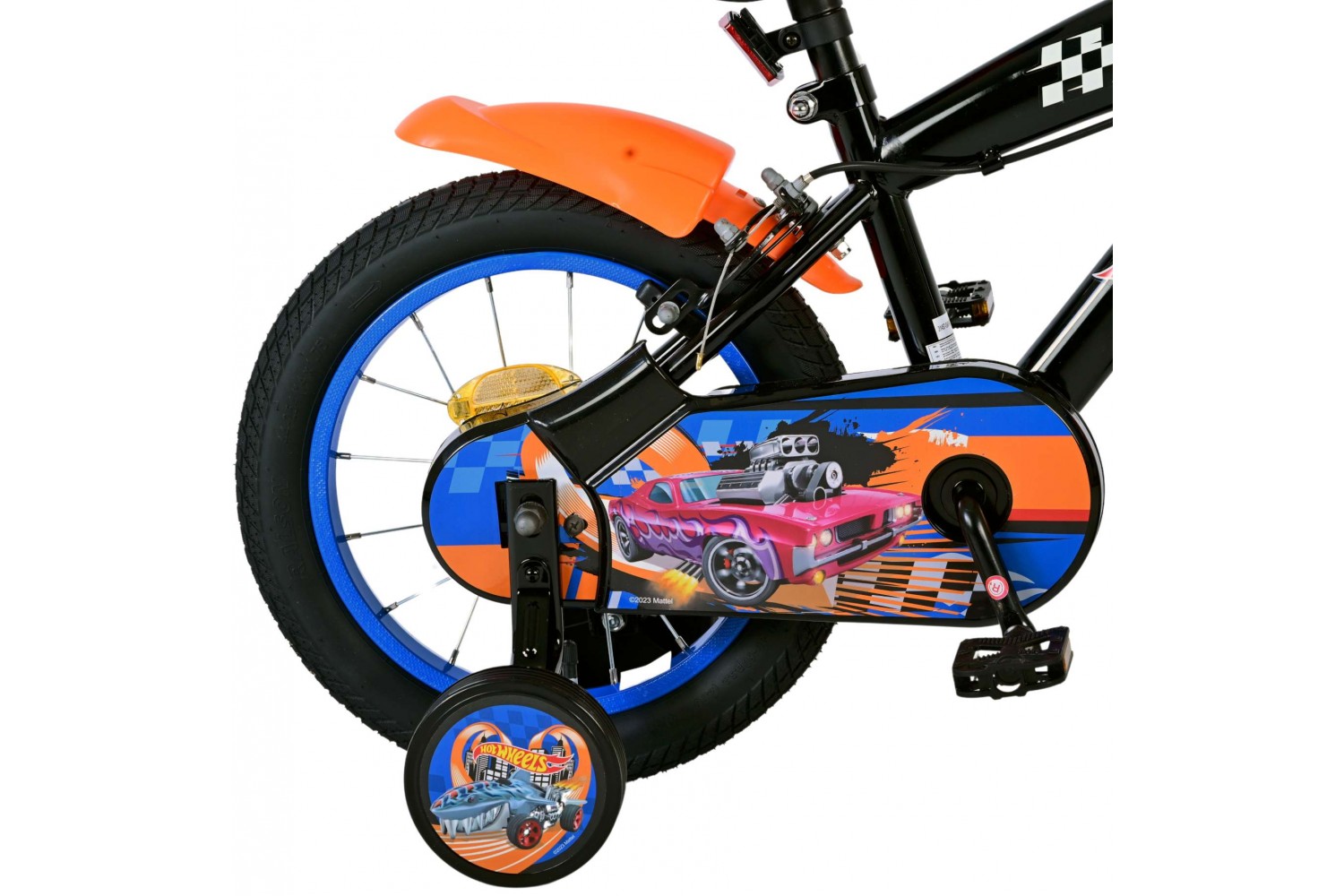 Hot Wheels Kinderfahrrad Jungen 14 Zoll Schwarz | 2 Handbremsen