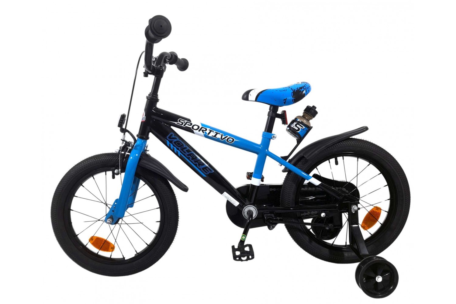 Volare Sportivo Kinderfahrrad Jungen 14 Zoll Blau Schwarz