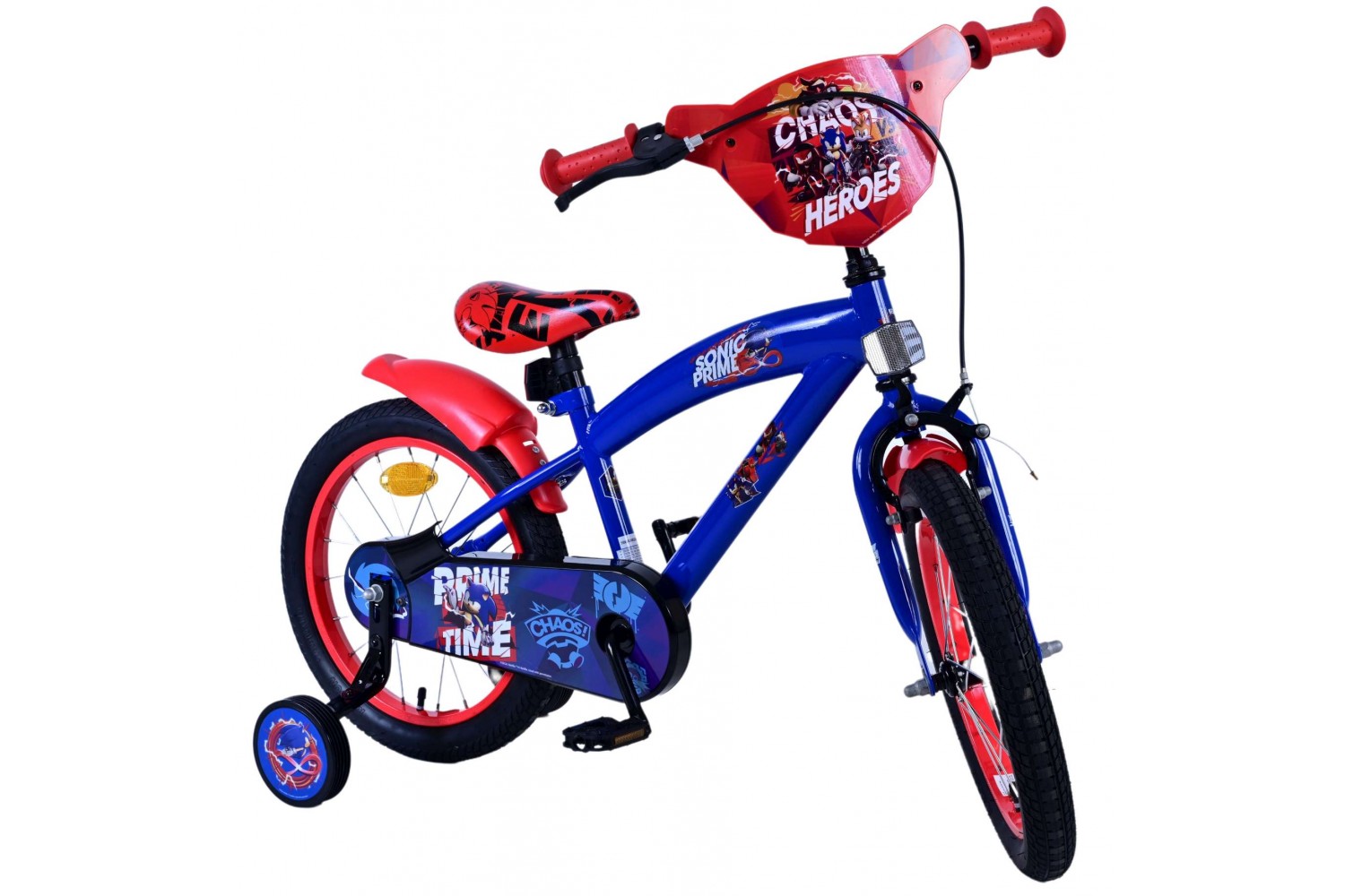 Sonic Prime Kinderfahrrad Jungen 16 Zoll Blau Rot