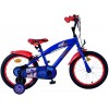 Sonic Prime Kinderfahrrad Jungen 16 Zoll Blau Rot | 2 Handbremsen