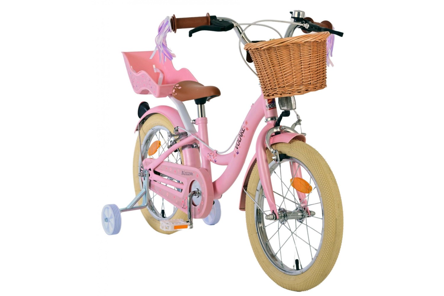 Volare Blossom Kinderfahrrad Mädchen 16 Zoll Rosa | 2 Handbremsen Volare Blossom Kinderfahrrad Mädchen 16 Zoll Rosa | 2 Handbremsen