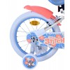 Disney Stitch Kinderfahrrad Mädchen 16 Zoll Creme Korallenblau | 2 Handbremsen