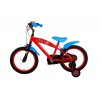 Ultimate SpiderMan Kinderfahrrad Jungen 16 Zoll Blau/Rot | 2 Handbremsen