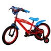Ultimate SpiderMan Kinderfahrrad Jungen 16 Zoll Blau/Rot | 2 Handbremsen