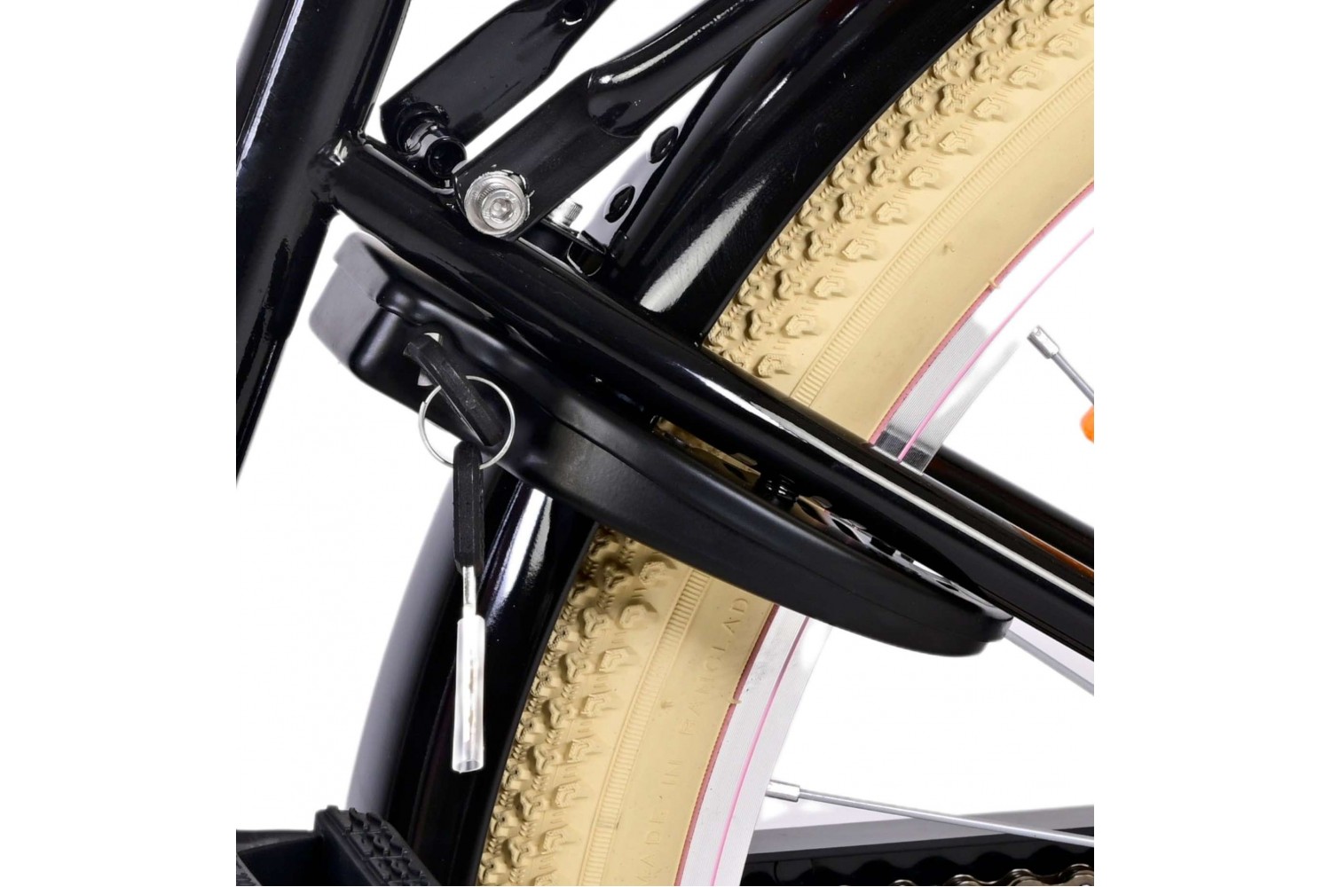 Volare Excellent 3V Mädchenfahrrad 24 Zoll Schwarz