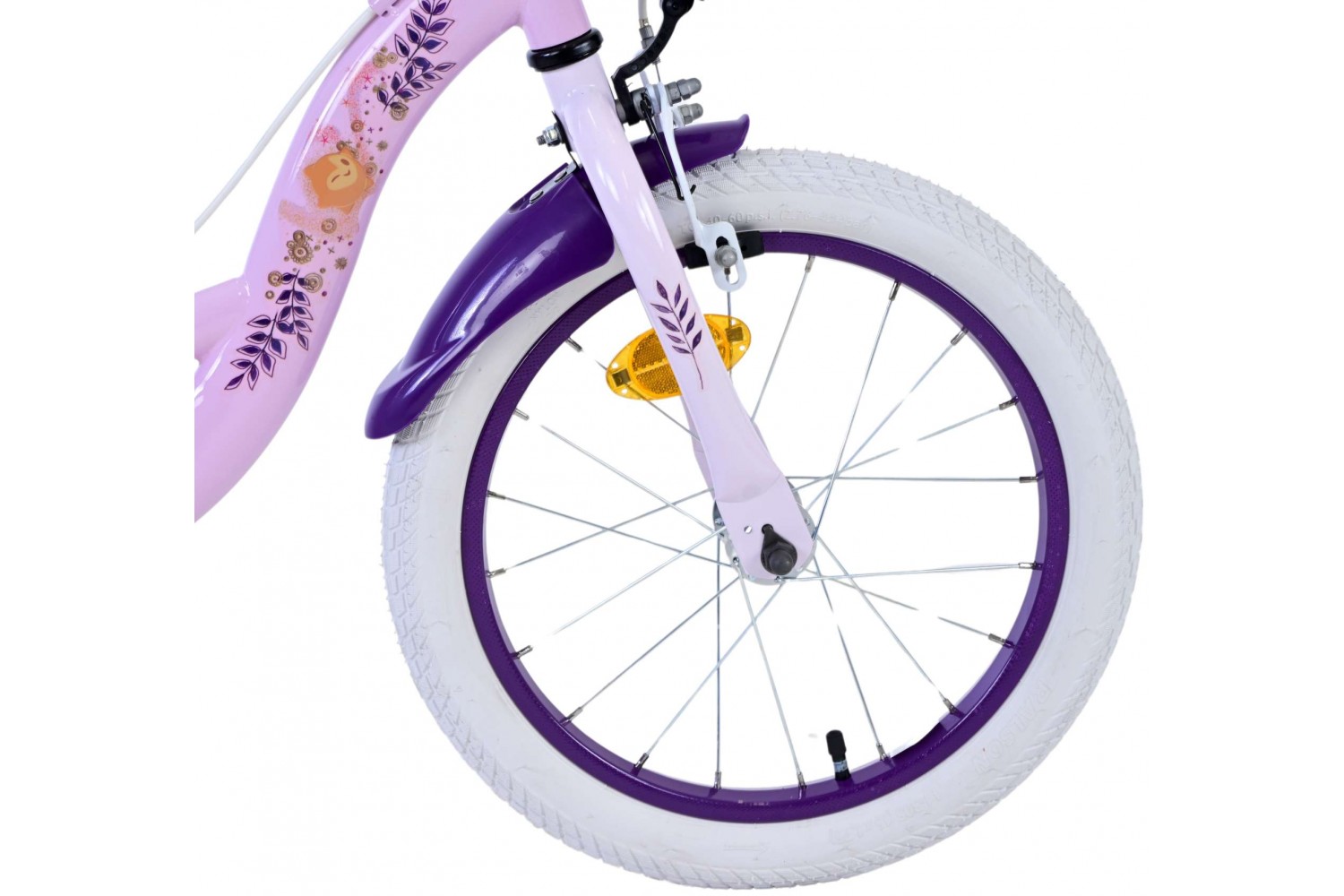 Disney Wish Mädchenfahrrad 16 Zoll Lila | 2 Handbremsen