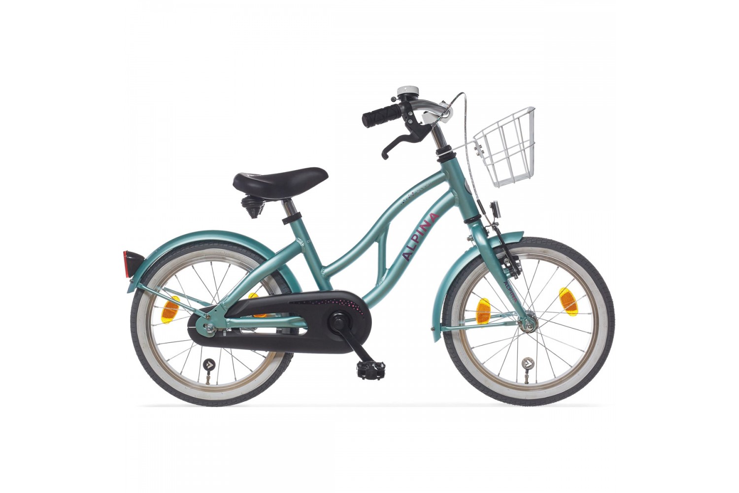 Alpina Ocean Kinderfahrrad 16 Zoll Mädchen Weiches Grün Matt