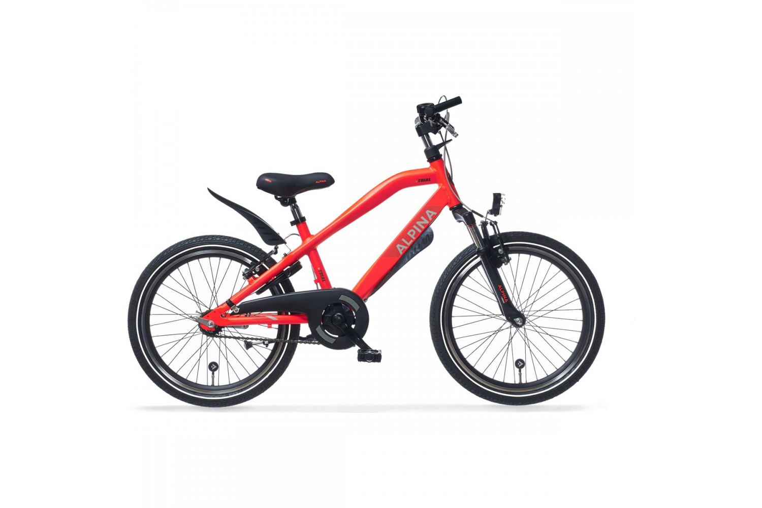 Alpina Trial Kinderfahrrad 20 Zoll Jungen Neonrot Matt