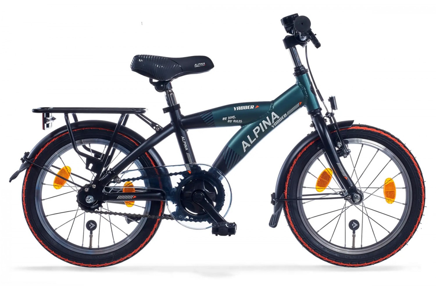 Alpina Yabber Kinderfahrrad 16 Zoll Jungen Tannengrün Matt