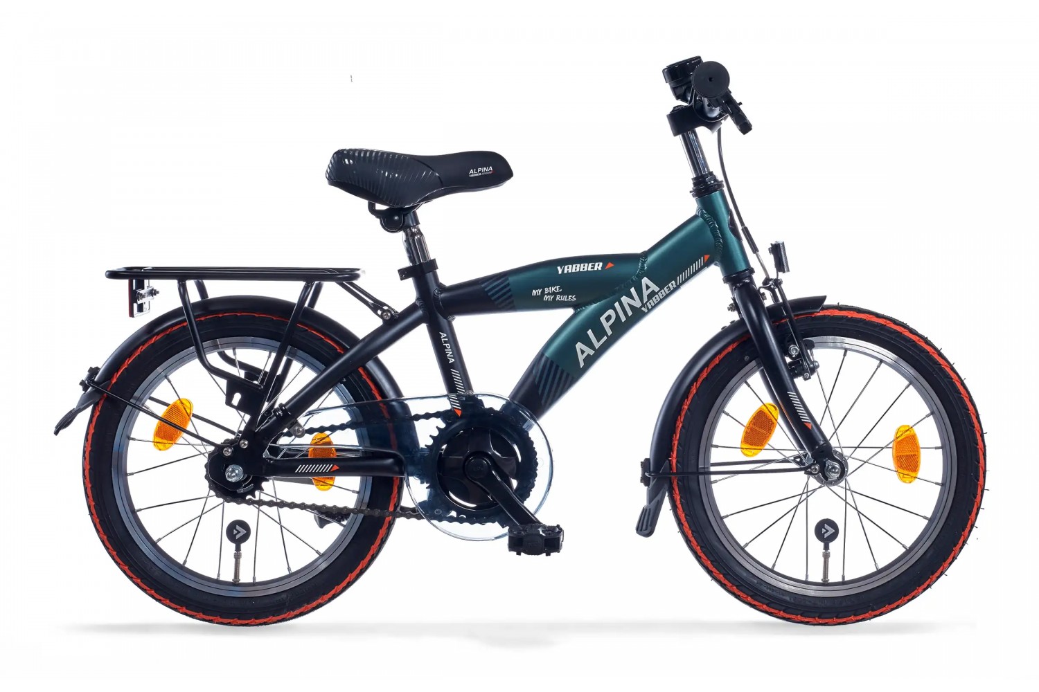 Alpina Yabber Kinderfahrrad 18 Zoll Jungen Tannengrün Matt