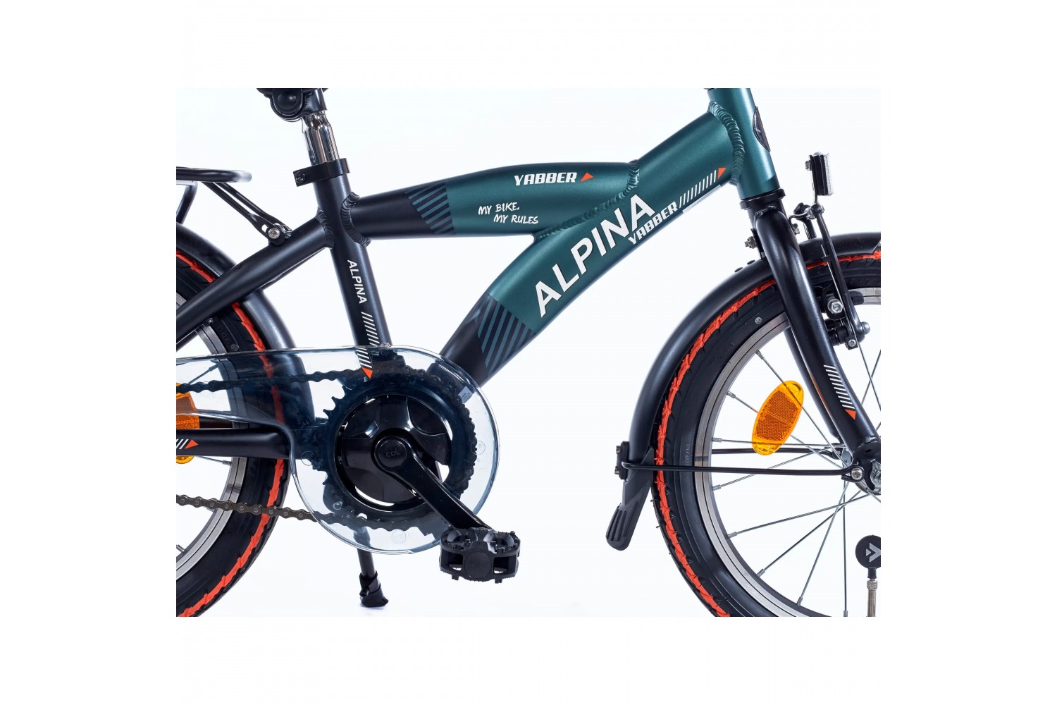 Alpina Yabber Kinderfahrrad 18 Zoll Jungen Tannengrün Matt