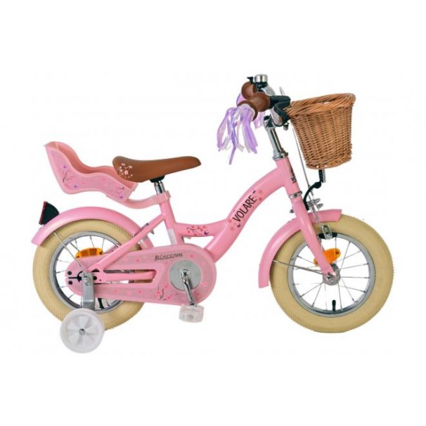 Volare Blossom Kinderfahrrad Mädchen 12 Zoll Rosa