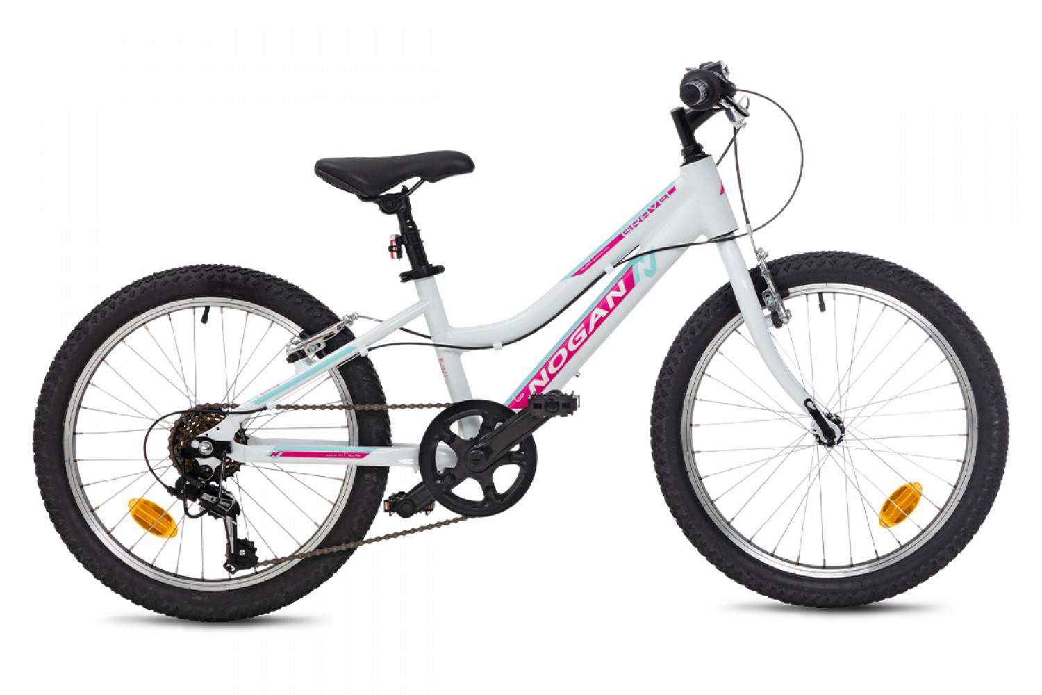 Nogan Gravel FUN AL Kinder Mountainbike 20 Zoll Fresh White