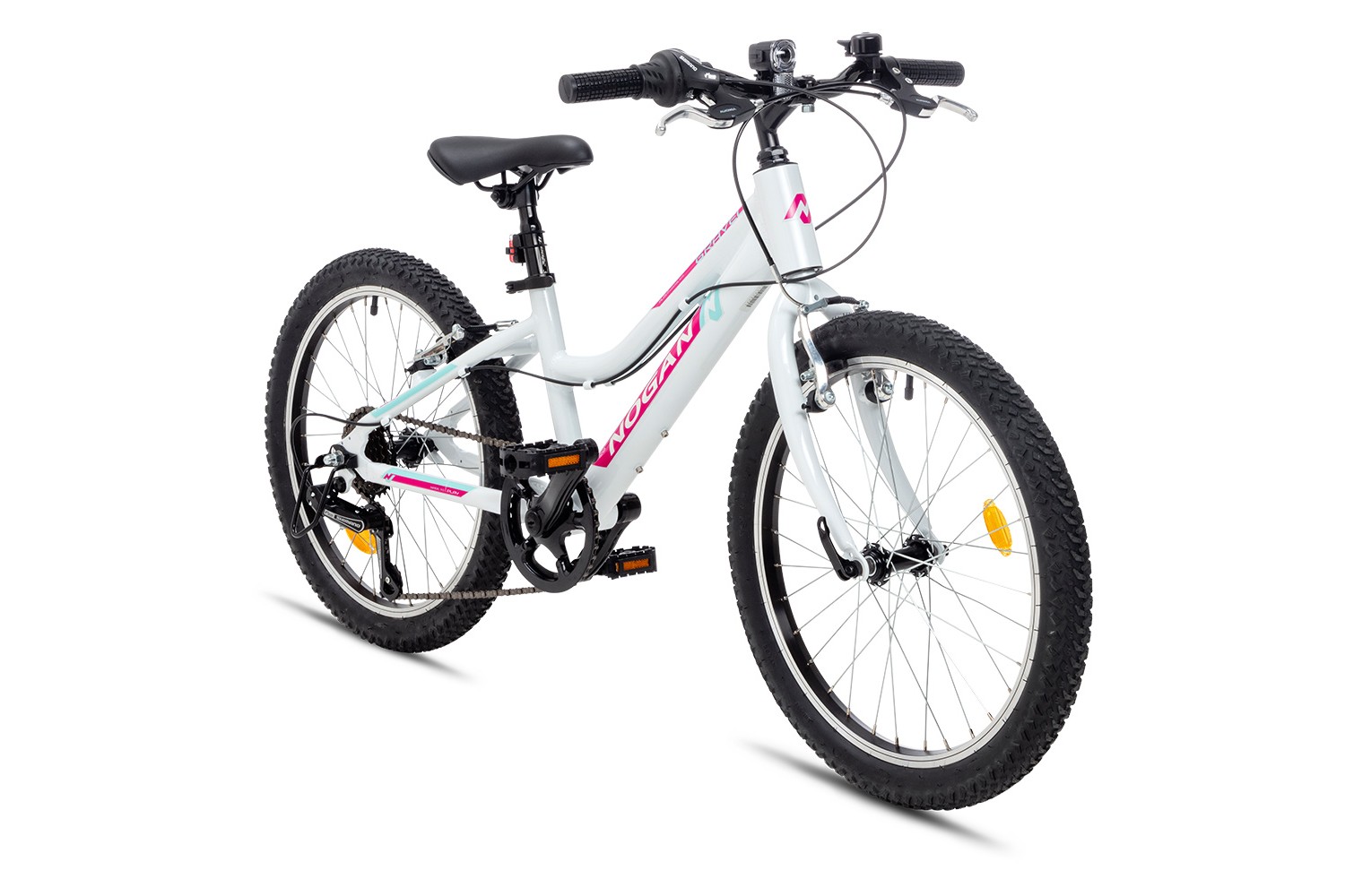 Nogan Gravel FUN AL Kinder Mountainbike 20 Zoll Fresh White