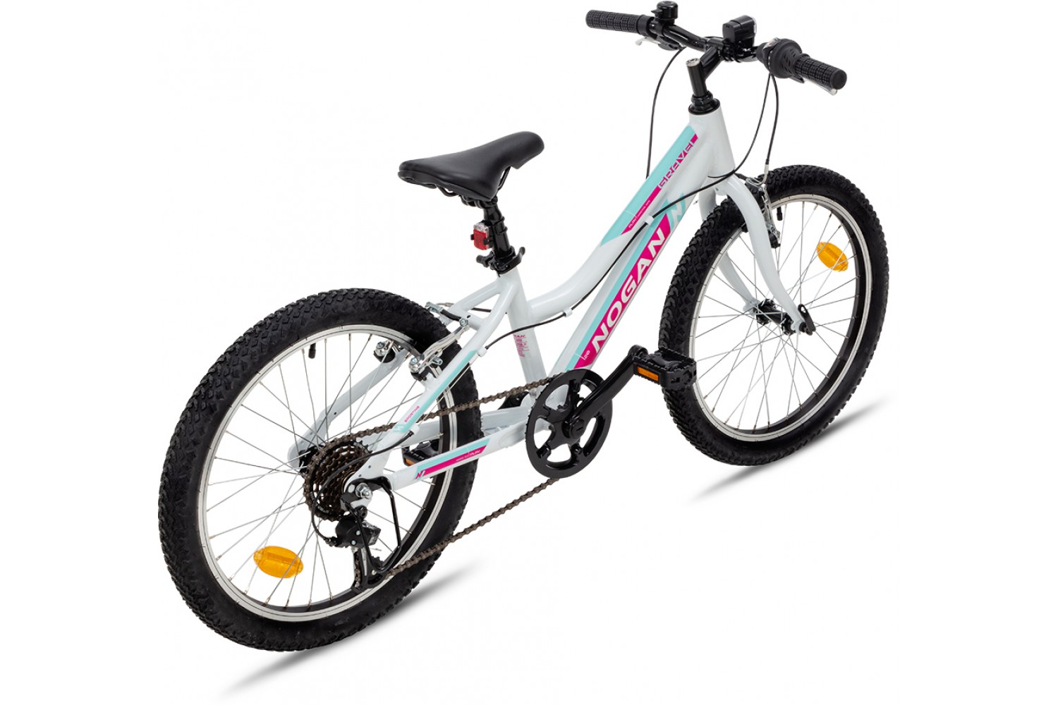 Nogan Gravel FUN AL Kinder Mountainbike 20 Zoll Fresh White