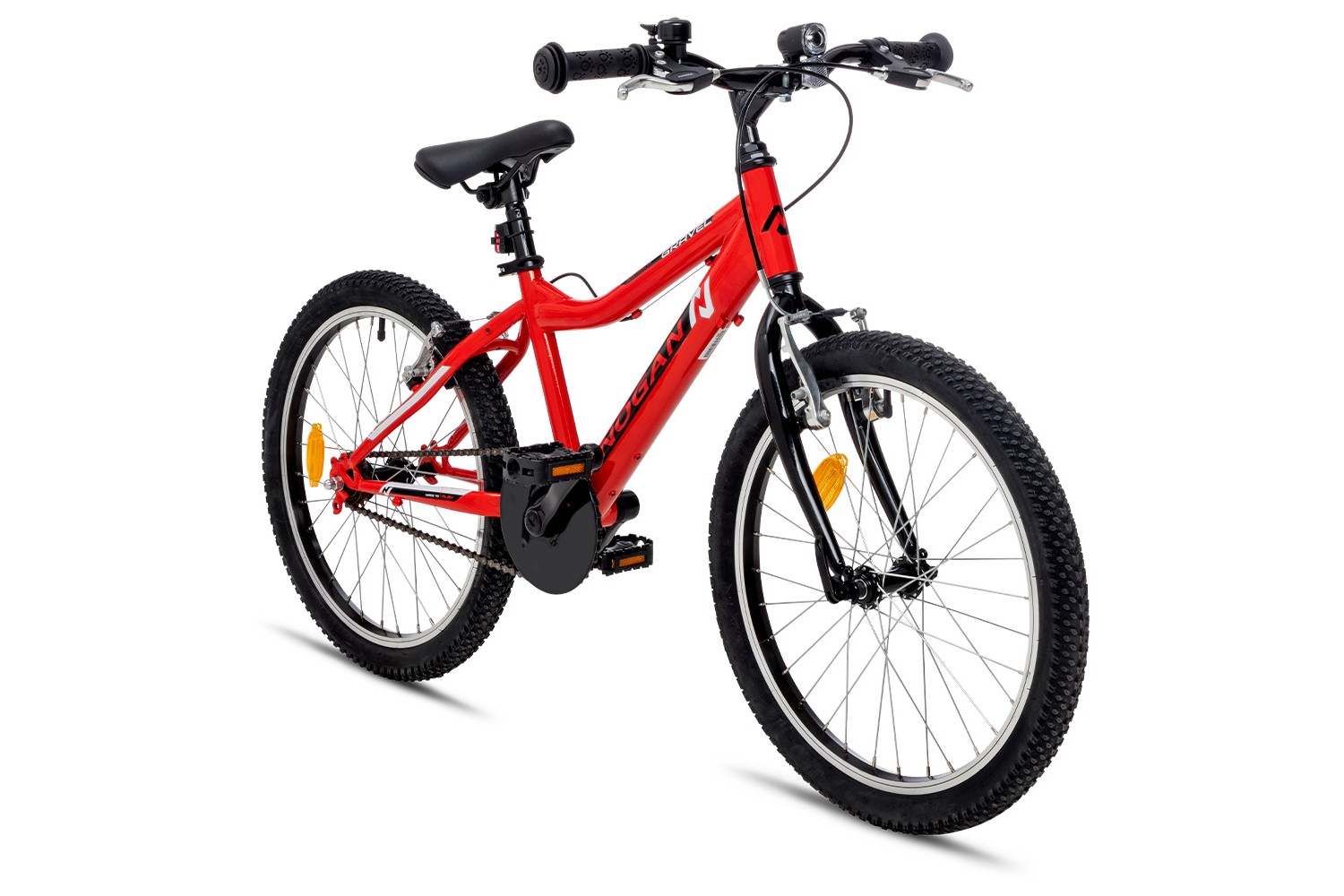 Nogan Gravel FUN Kinder Mountainbike 20-Zoll Signal Rot