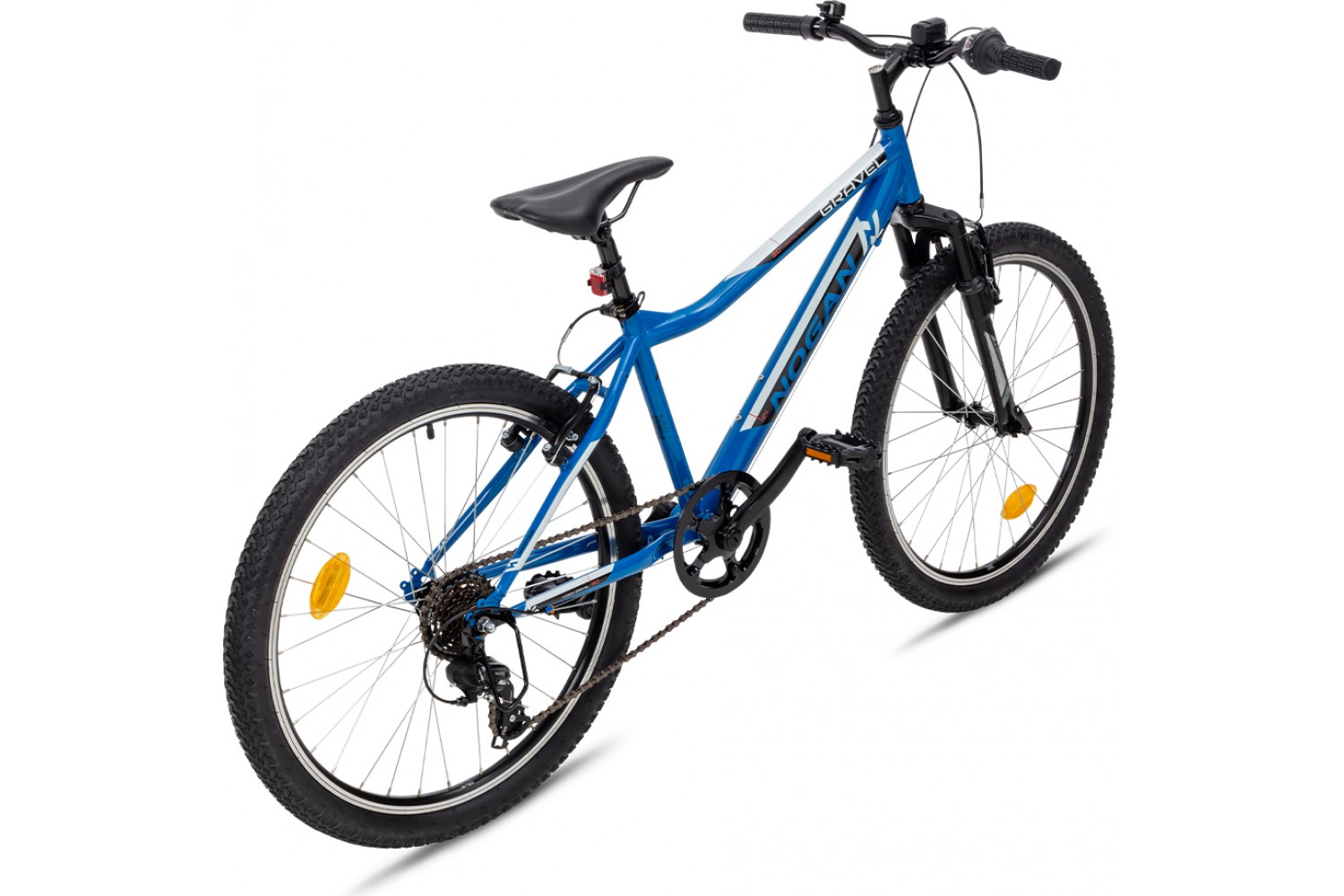 Nogan Gravel GO Suspension Kinder Mountainbike 24 Zoll Ocean Blue