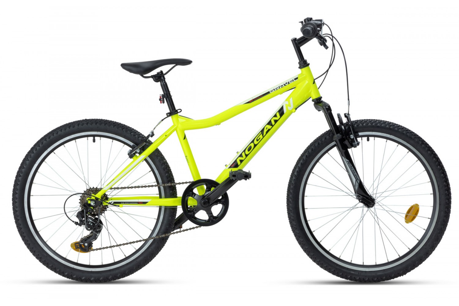 Nogan Gravel GO Suspension Kinder Mountainbike 24 Zoll Electric Yellow