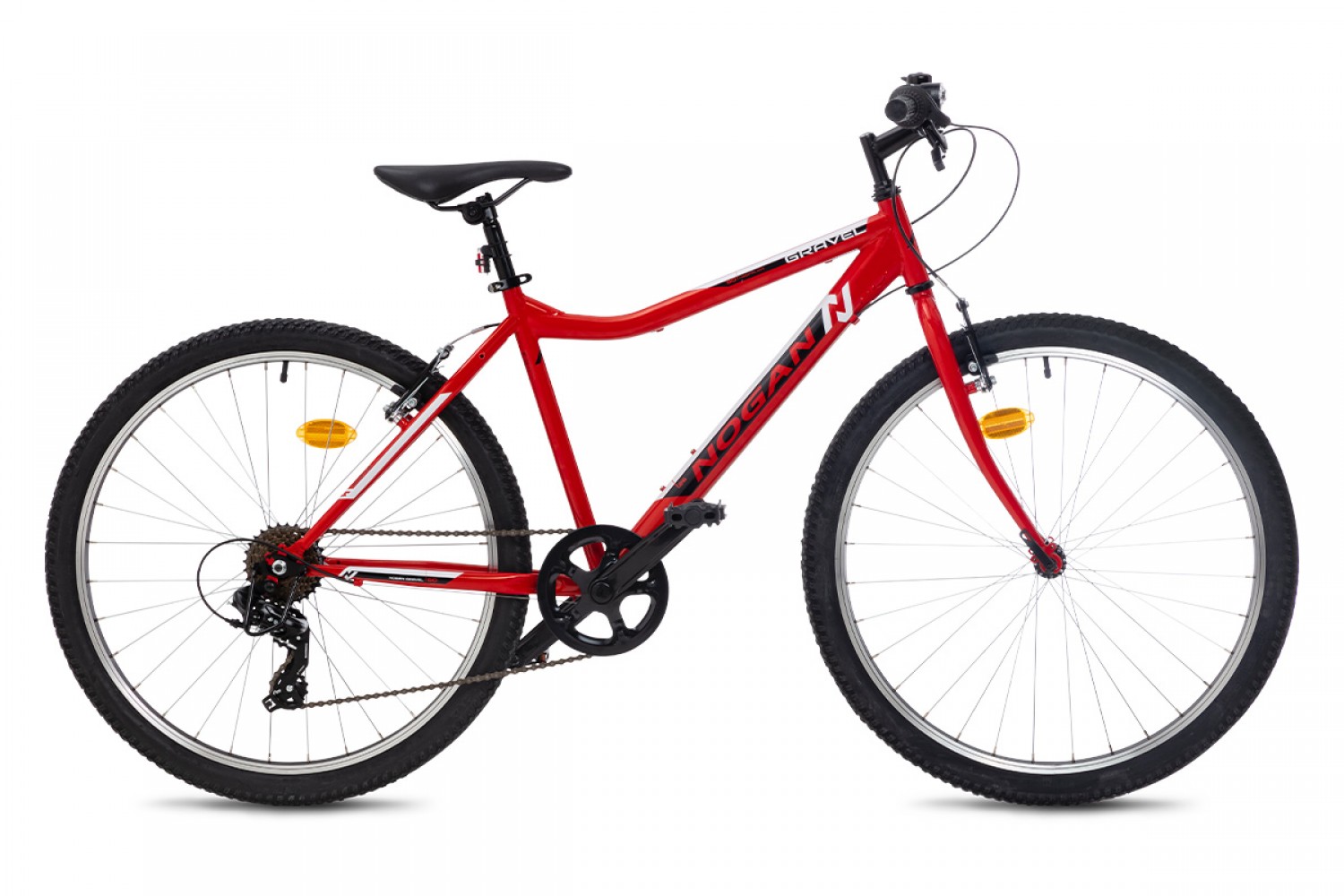 Nogan Gravel GO Kinder Mountainbike 26 Zoll Signal Red