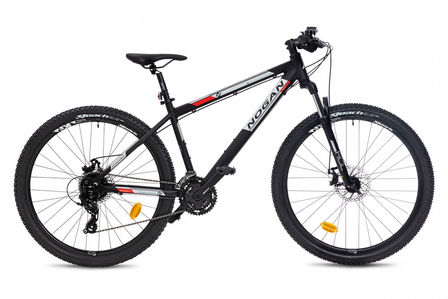 Nogan Gravel PRO+ Mountainbike 29 Zoll Small Jet Black