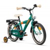 Loekie Booster Kinderfahrrad 16 Zoll Jungen Grün