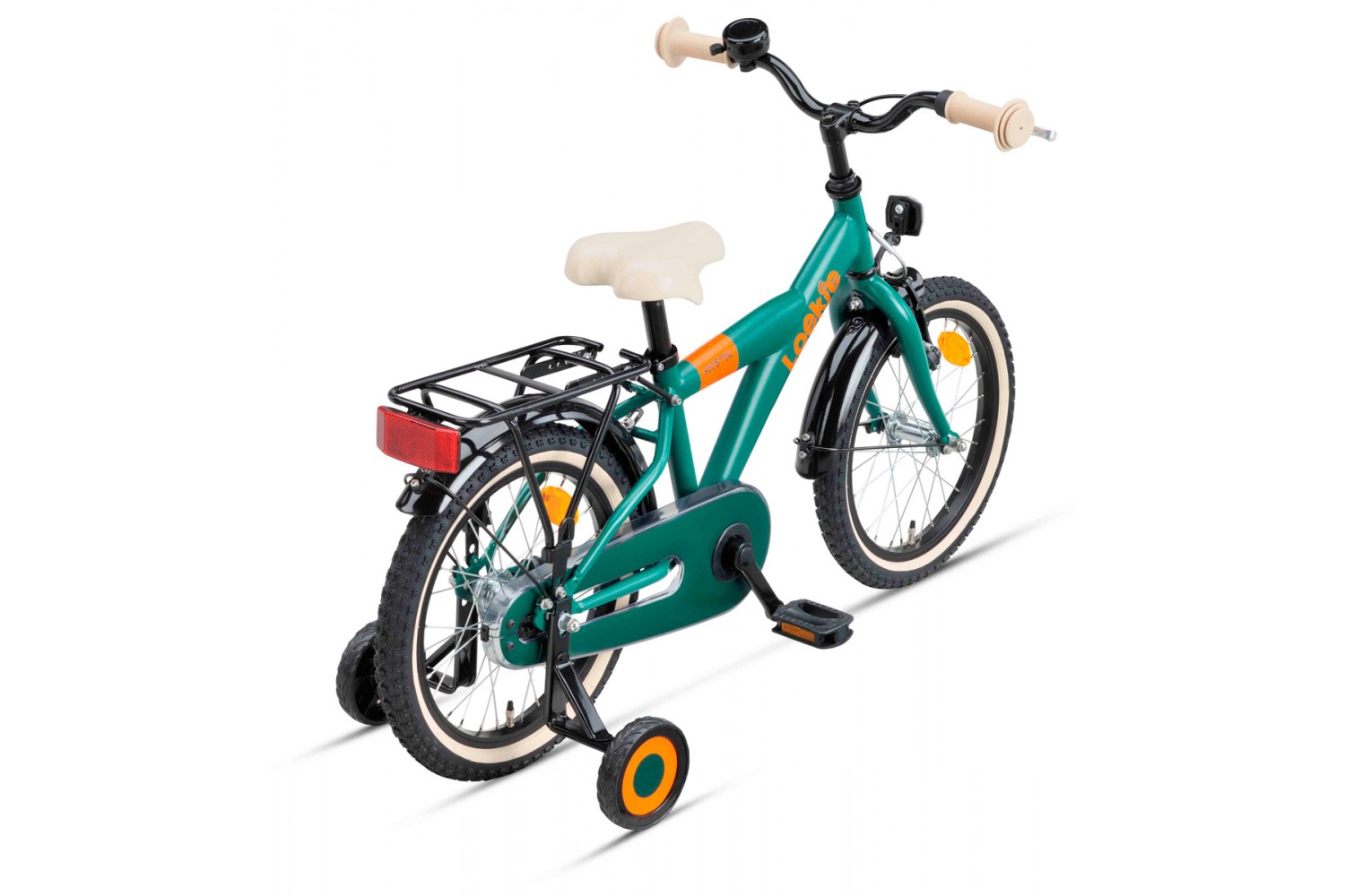 Loekie Booster Kinderfahrrad 16 Zoll Jungen Grün