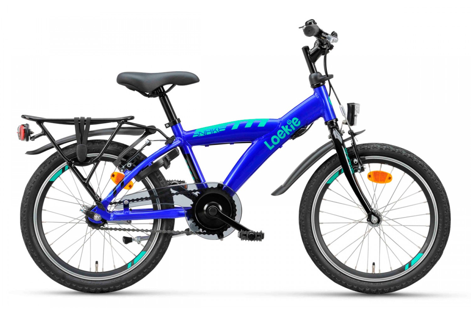 Loekie Snake Kinderfahrrad 18 Zoll Jungen Blau