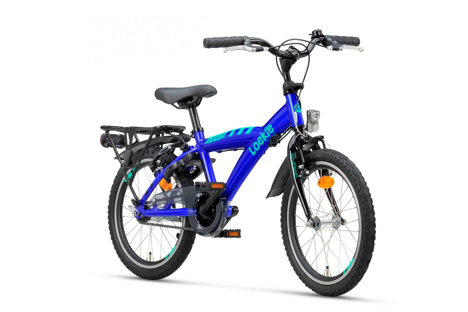 Loekie Snake Kinderfahrrad 18 Zoll Jungen Blau