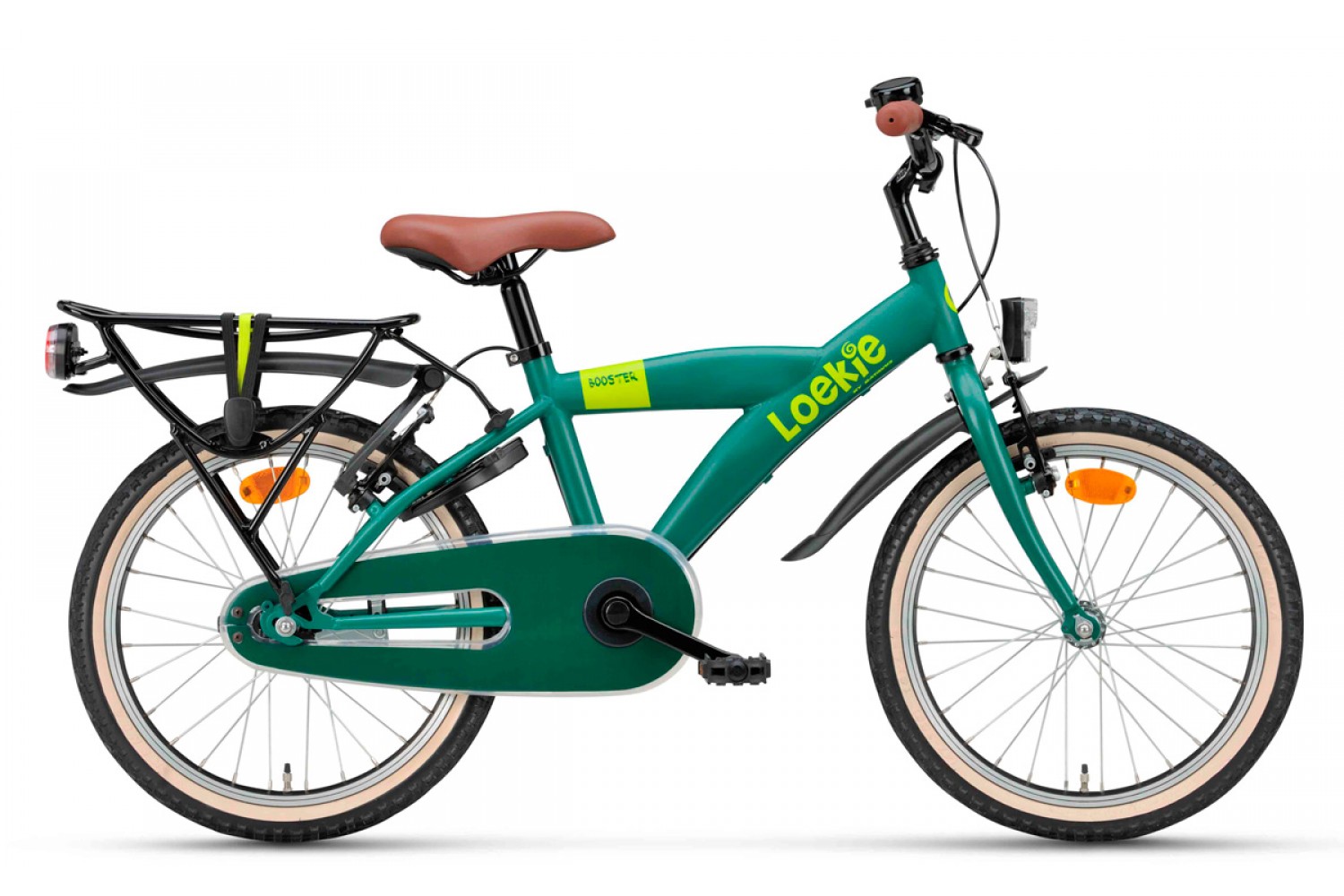 Loekie Booster Kinderfahrrad 18 Zoll Jungen Grün