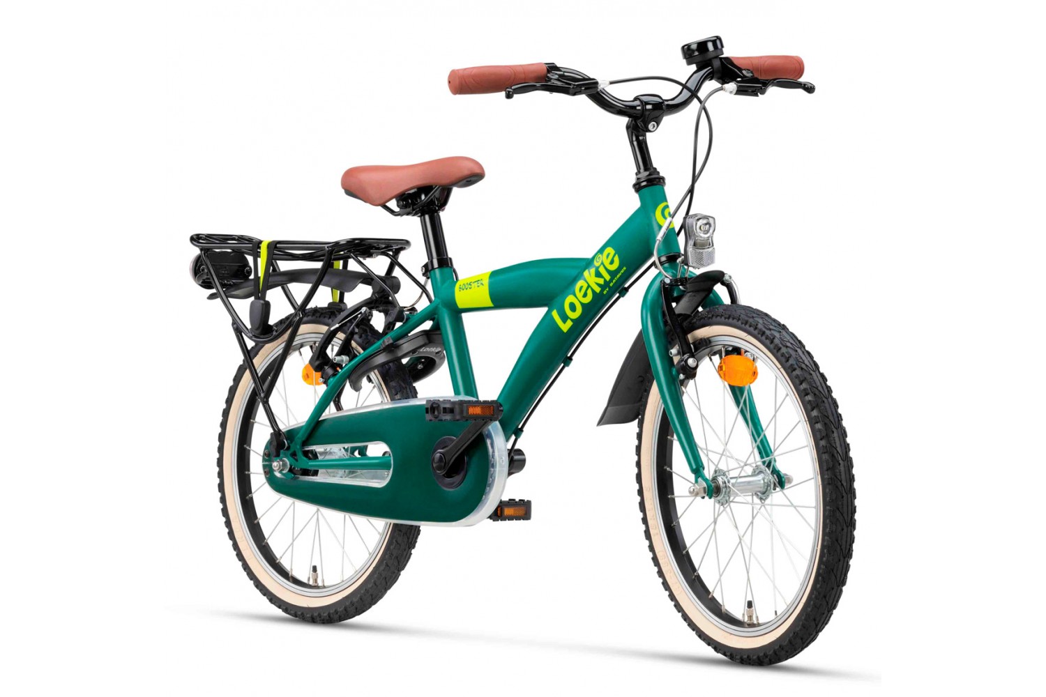 Loekie Booster Kinderfahrrad 18 Zoll Jungen Grün