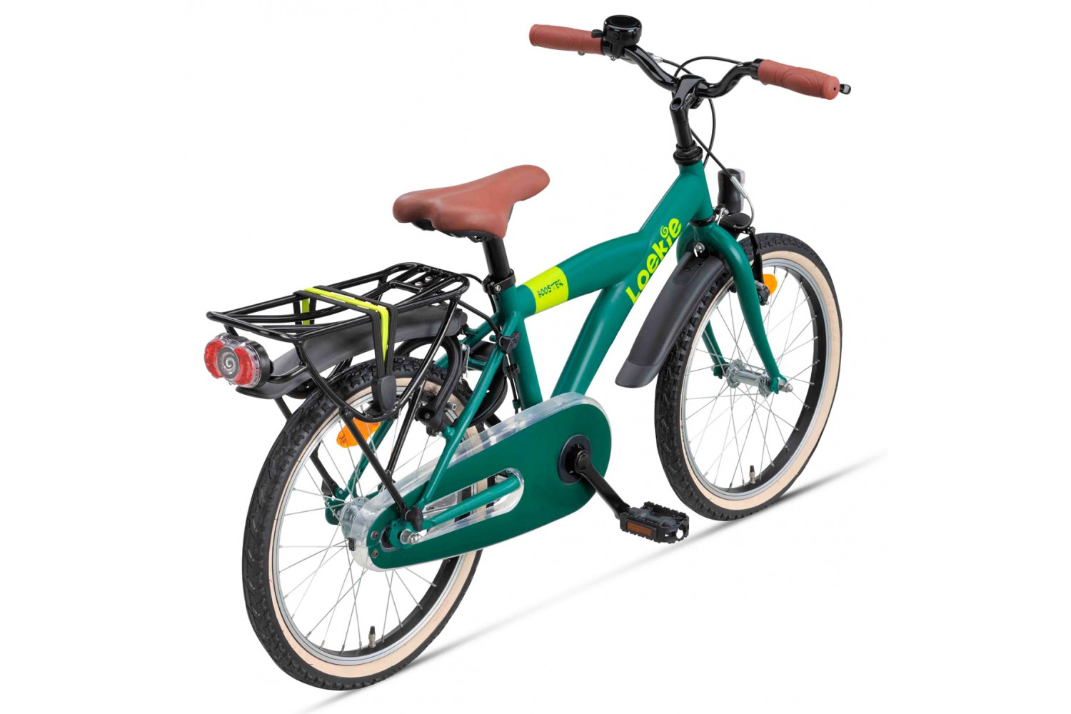 Loekie Booster Kinderfahrrad 18 Zoll Jungen Grün