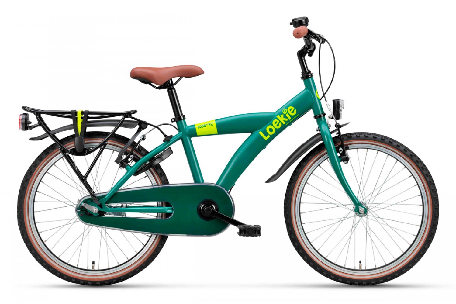 Loekie Booster Kinderfahrrad 20 Zoll Jungen Grün