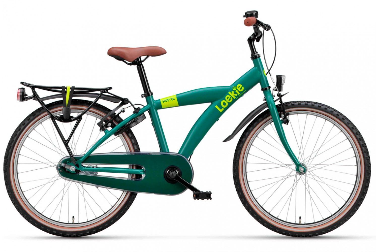 Loekie Booster Kinderfahrrad 22 Zoll Jungen Grün