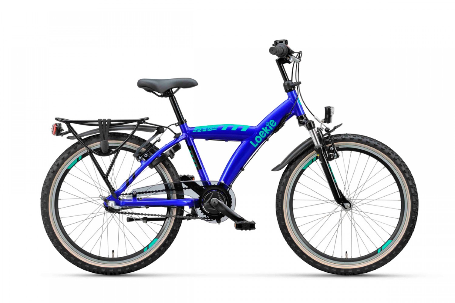 Loekie Snake Kinderfahrrad 22 Zoll Jungen Blau