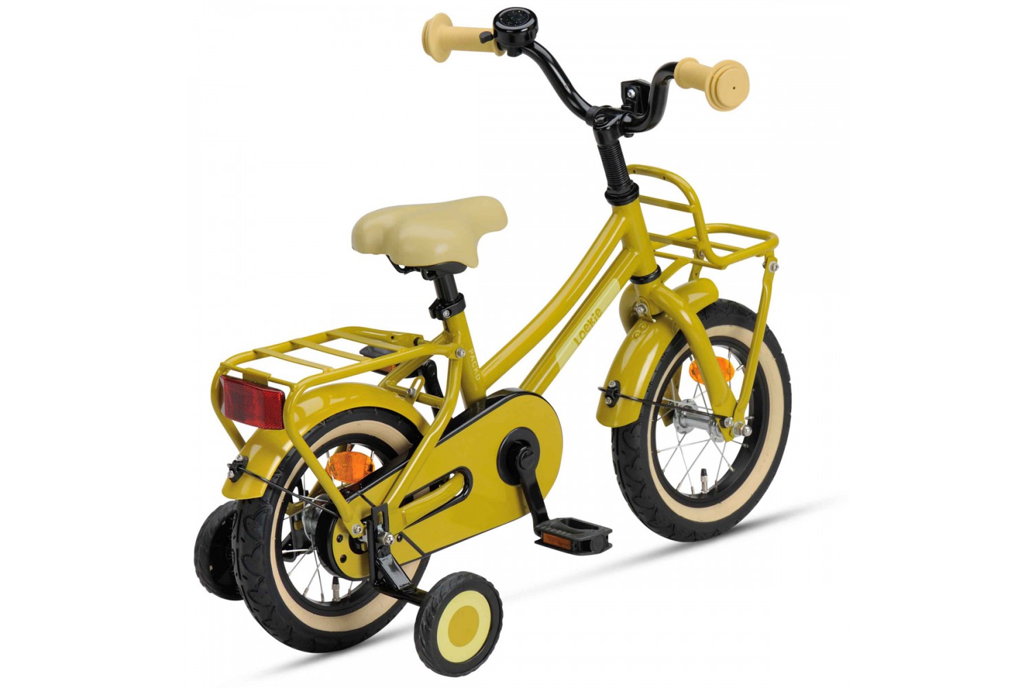 Loekie PACKD Kinderfahrrad 12 Zoll Mädchen Ocker