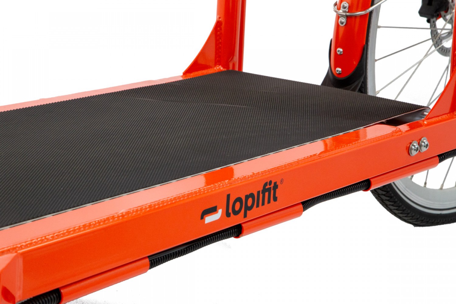 Lopifit Elektrisches Laufband Fahrrad Orange