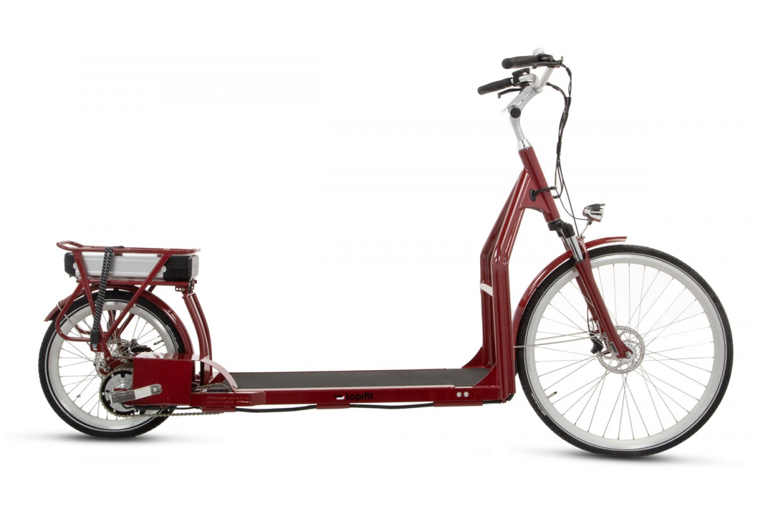 Lopifit Elektrisches Laufband Fahrrad Rot