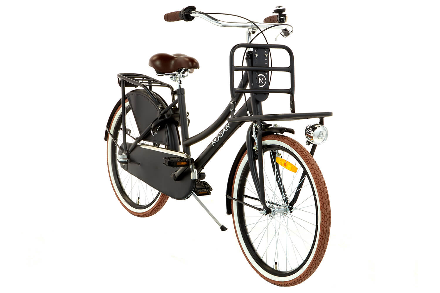 Nogan Vintage N3 Hollandrad 22 Zoll Mädchen Matt Schwarz