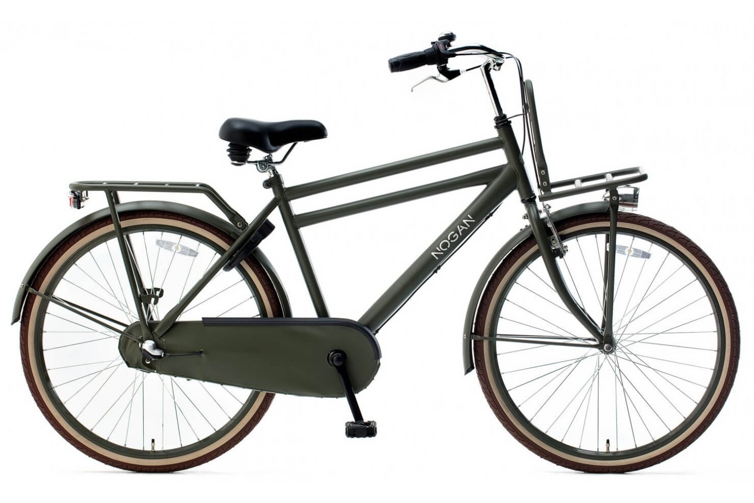 Nogan Vintage N3 Transport Fahrrad 24 Zoll Jungen Armee grün Nogan Vintage N3 Hollandrad 24 Zoll Jungen Armeegrün