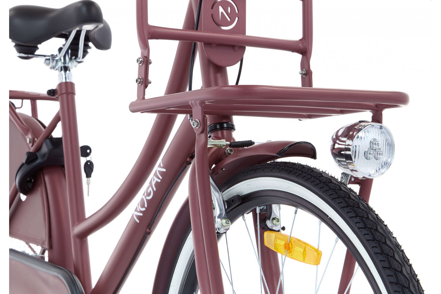 Nogan Vintage N3 Transport Fahrrad 26-Zoll-Mädchen Matt Red Nogan Vintage N3 Hollandrad 26 Zoll Mädchen Matt Rot