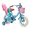 Nogan Butterfly Kinderfahrrad 12 Zoll Mädchen Türkis