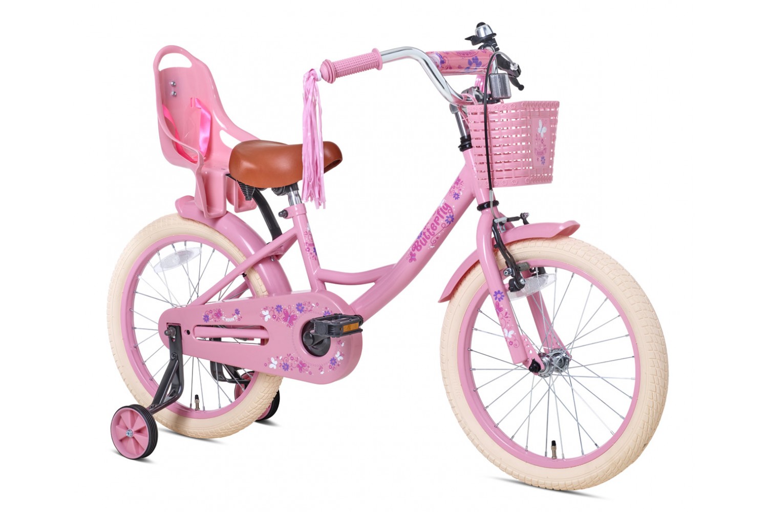 Nogan Butterfly Kinderfahrrad 18 Mädchen Zoll-Rosa Fahrrad