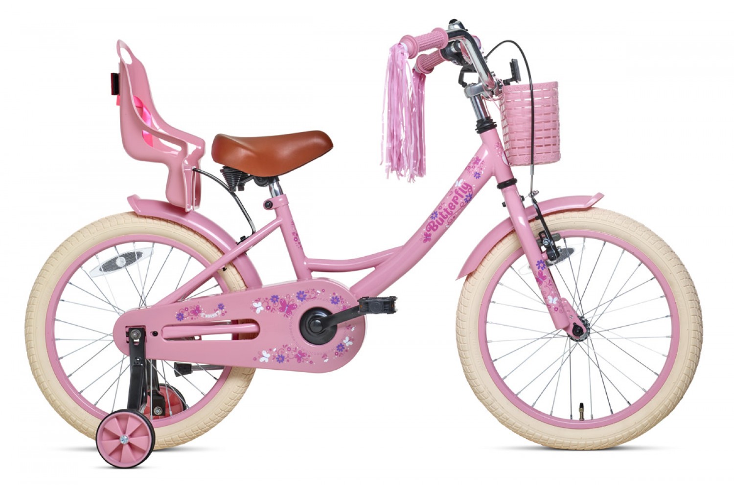 Nogan Butterfly Kinderfahrrad 18 Mädchen Zoll-Rosa Fahrrad