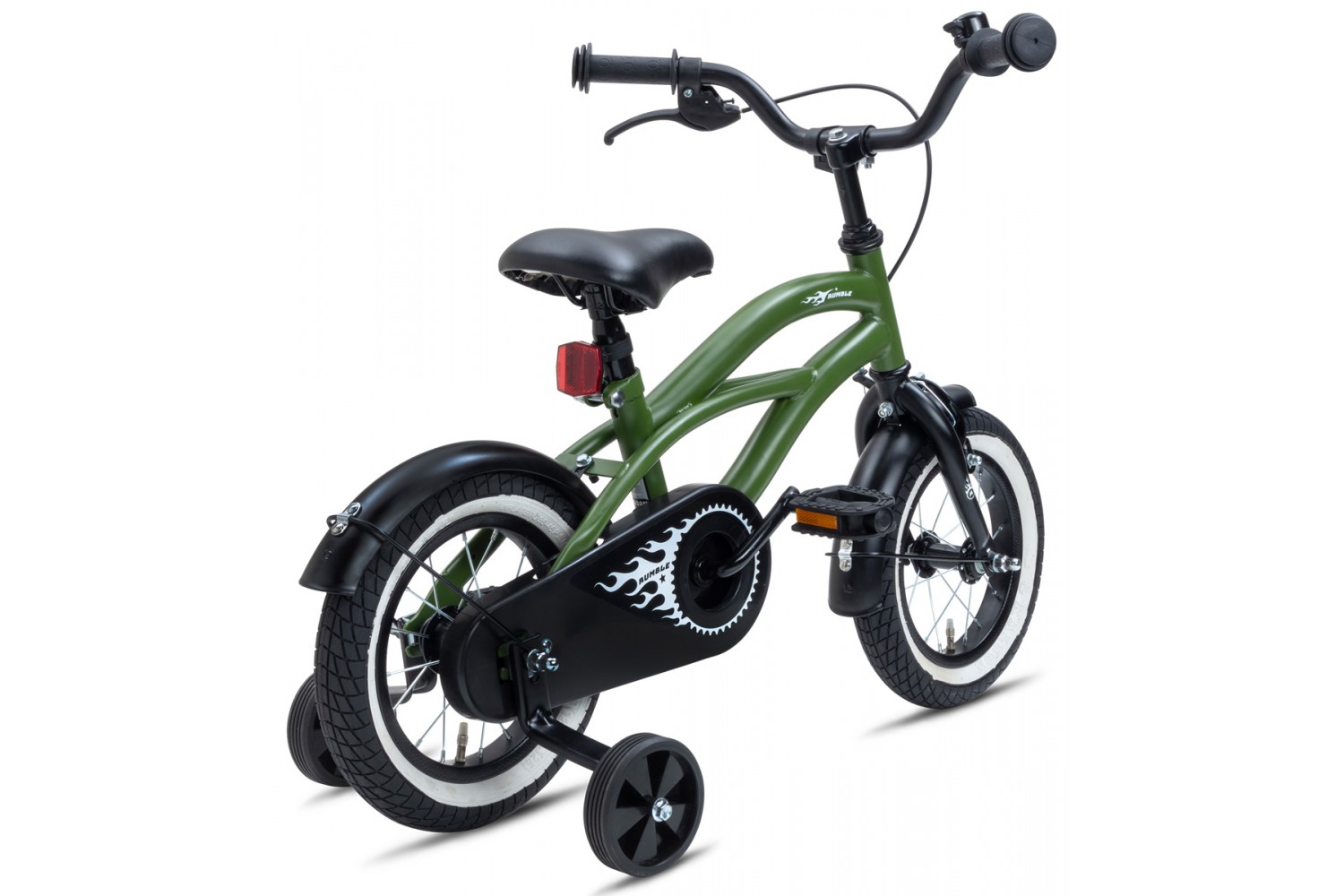 Nogan Rumble Kinderfahrrad 12 Zoll Jungen Armeegrün