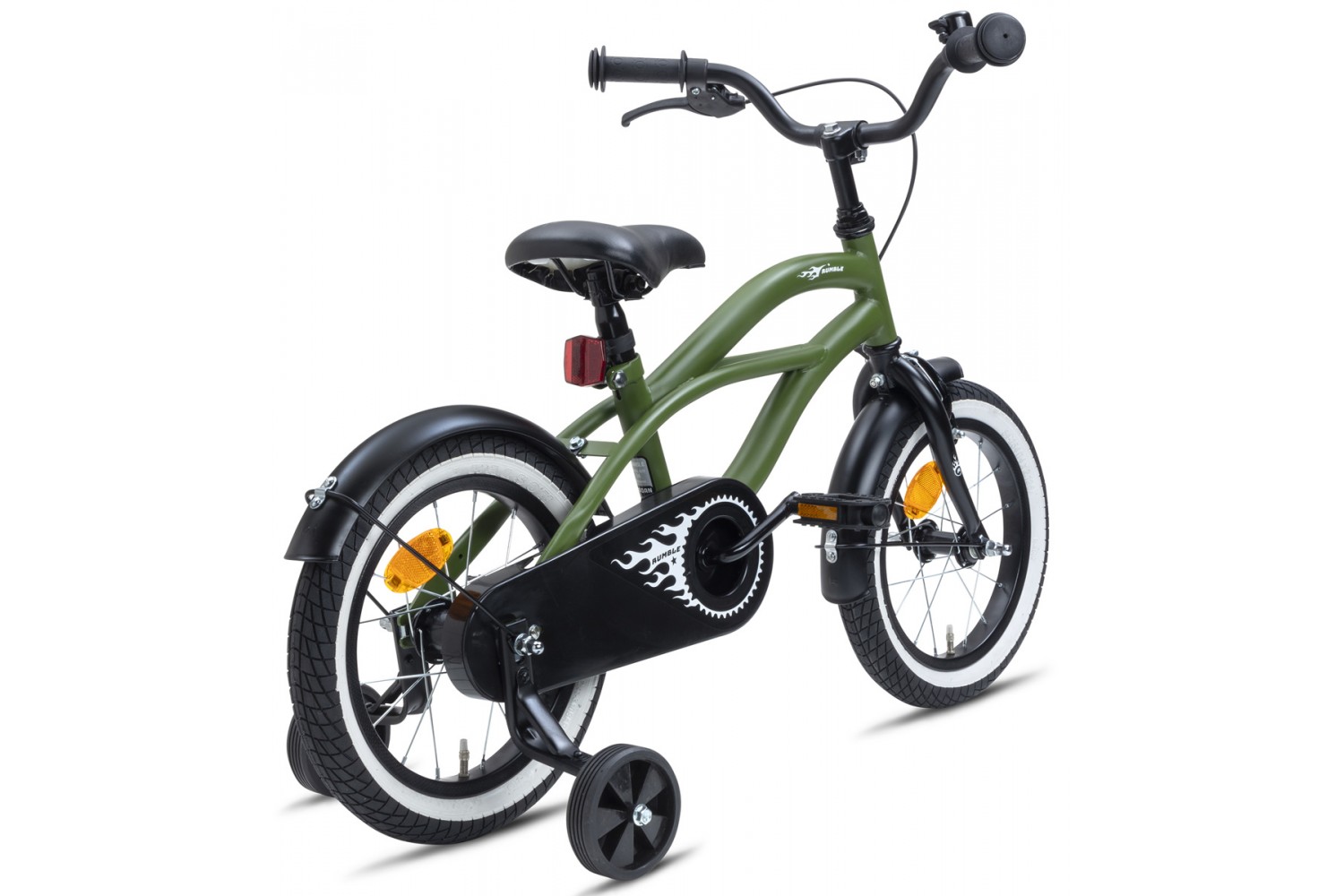 Nogan Rumble Kinderfahrrad 14 Zoll Jungen Armeegrün